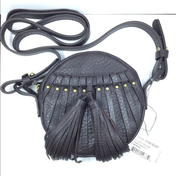 Cynthia Vincent Handbags - Cynthia Vincent Billy Brown Leather Crossbody NWT